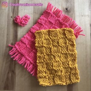 Square Basket Weave Mug Rug Pattern- PDF
