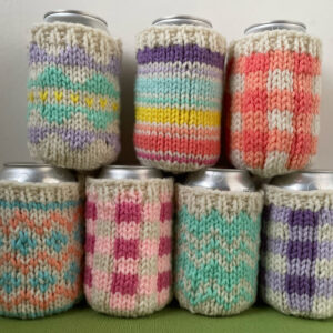 Easter Beverage Can Cozy Knitting Pattern PDF