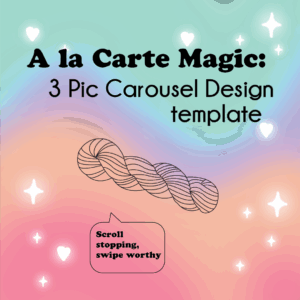3 Pic Carousel Design Template: A la carte magic