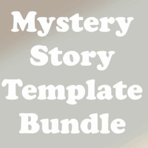 Mystery Story Template Minimal Chic Bundle